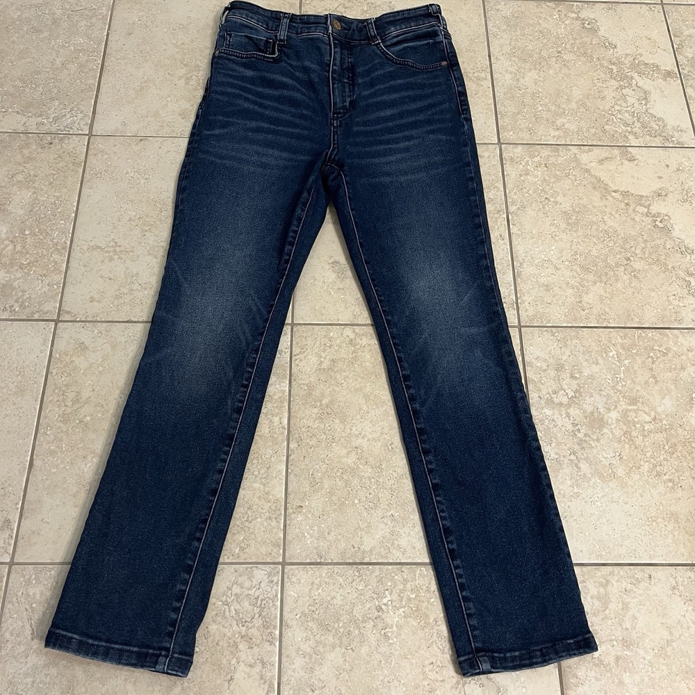 Anthropologie Pilcro Hi Rise Cigarette Med Wash Jeans Womens Size 28 EUC Stretch